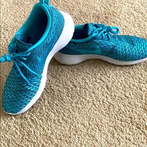 Size 9 - WMN  NIKE athletic shoe - lt.blue&grey